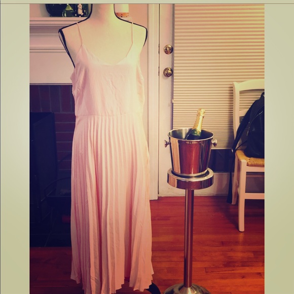 love fire pleated midi dress